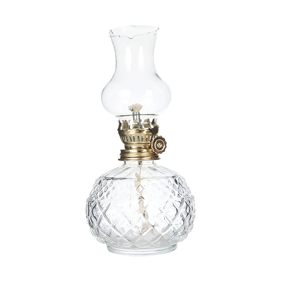MONTERA Glass Kerosene Indoor Retro Classic Burning Lights Oil Lamp For Home Bedroom Table Decorations Emergency Use