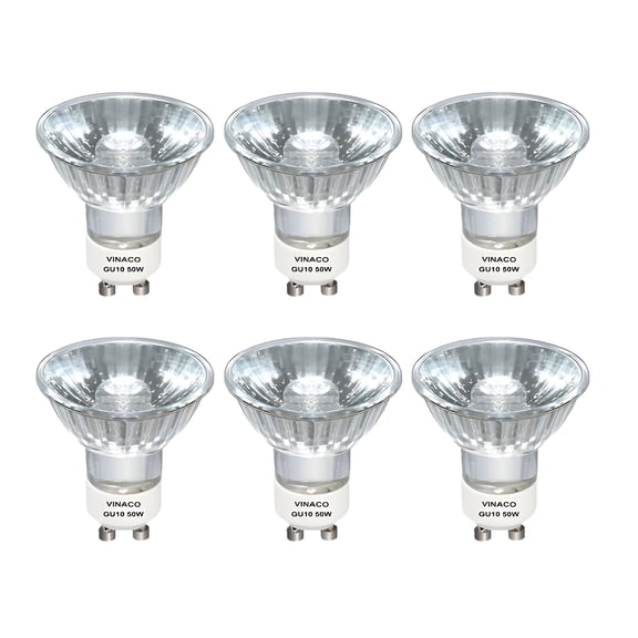 MONTERA Gu10 120V 35W Bulb Dimmable,6 Pack High Output 380Lm 110V 35W Candle Warmer Warm White 2800K,Long Lasting Halogen Bulbs No Flicker for Candle Warmer Lamp & Track Lighting