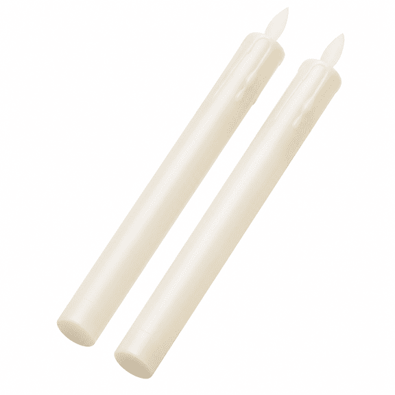 MONTERA LED Candle Light 2pcs Moving Wick Electric Candles Flameless Taper Candles Table Centerpieces Party Decorations
