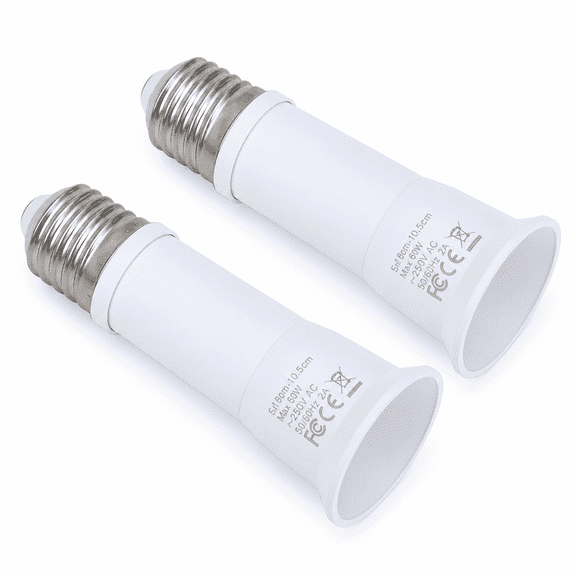 MONTERA Light Bulb Socket&Extender E27 Telescopic Extension (2 Count)