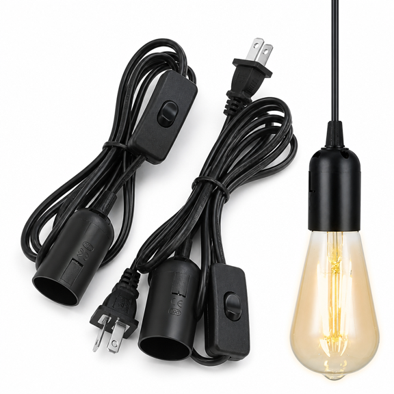 MONTERA Light Bulb Socket With Cord For Outdoor Use 2Set