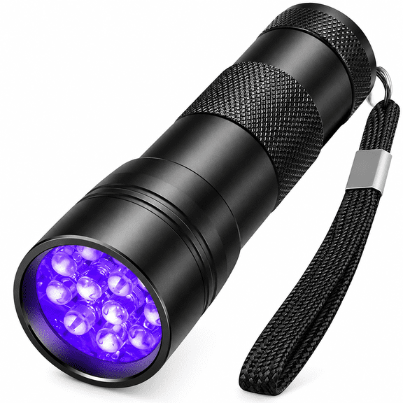 MONTERA Mini USB Rechargeable Blacklight Flashlight - 395nm UV Light for Pet Urine Detection,Uranium Glass,Money&Resin Curing,Portable Fluorescent Detector with Aluminum Alloy Casing