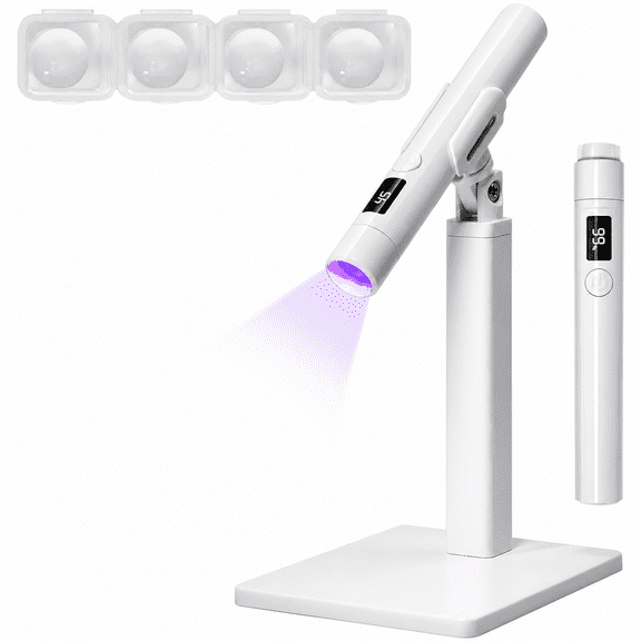 MONTERA Mini Uv Light for Gel Nails: Rechargeable Handheld Uv Nail Lamp,Flash Cure Light for Gel Nails Led Nail Lamp with Magnetic Stand,Fast Curing,Suitable for Home Manicure and Nail Salon