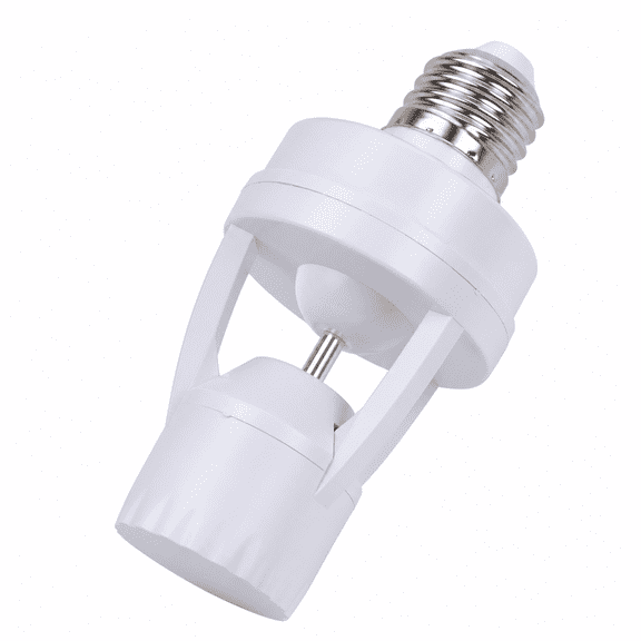 MONTERA Motion Sensor Light Socket PIR Motion E27 Screw Bulb Adapter Adjustable Auto On Off Night Light Control Garage Light for Basement