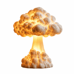 MONTERA Mushroom Table Lamp,3D Mushroom Cloud Nuclear Blast Lamp,Atomic Bomb Blast Mushroom Cloud Table Lamp,Creative Desk Atmosphere Light for Home Decor