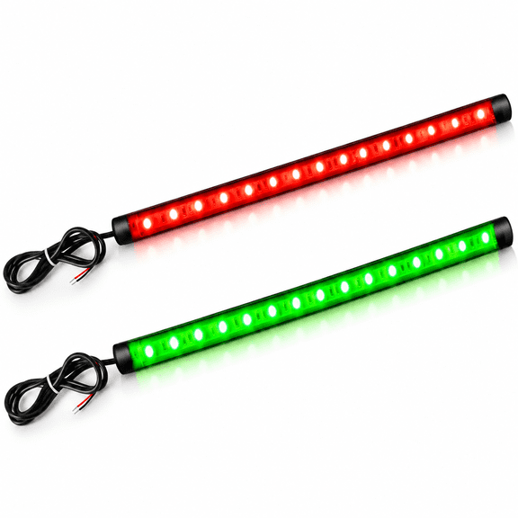 MONTERA Red and Green Boat Navigation Lights,Led Boat Lights Waterproof,Bow Light for Boats Led 12V,Marine Running Light for Pontoon,Bass Boats and Kayak