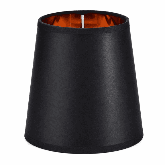 MONTERA Small Lamp Shades Good Light Transmittance Lamp Shades Set of 2 Easy to Install and Replace Lamp Shades for Table Lamps Black