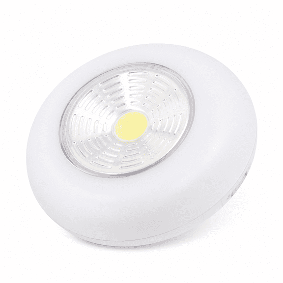 MONTERA Wireless LED Disc Light Under Cabinet Lighting,Portable Small Round Light Battery Operated Light Sticks to Kitchen Closet