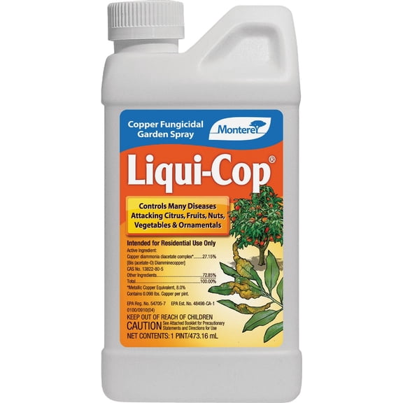 Wetsel Liqui-Cop Concentrate Plant Fungicide - Liquid - 16 Ounce