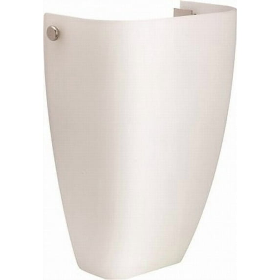MONUMENT 1-Light Wall Sconce, Opal Etched Glass, 7 X 10 X 4 in, Brushed Nickel, Uses 18-Watt Gu24 Base lamp-2495870