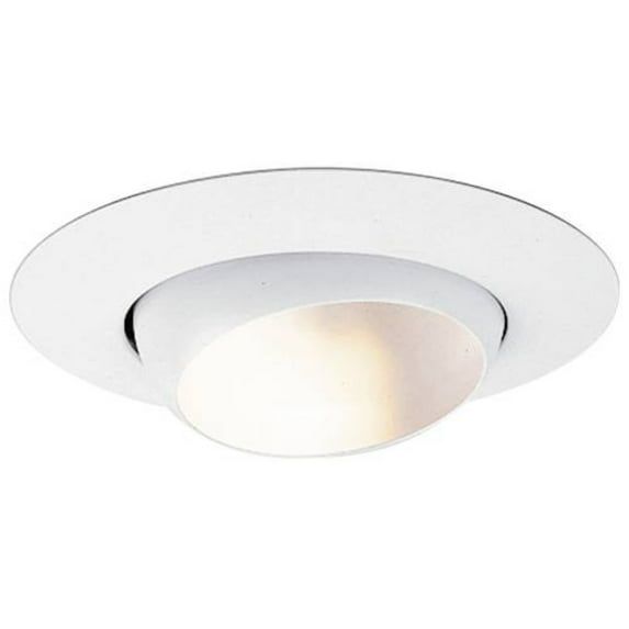 MONUMENT® 6 IN. RECESSED EYEBALL TRIM, WHITE, 8 X 4 IN., BR30/PAR30 per 4 Each