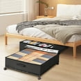 MONVANE 2 Pack Under Bed Storage with Wheels, Underbed Storage