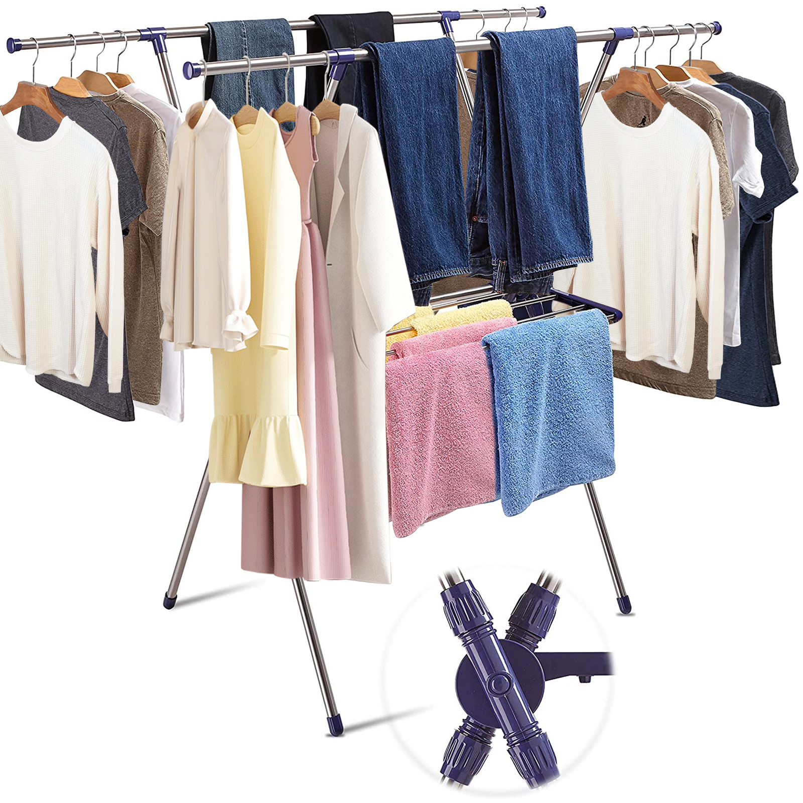 Greenway Stainless Steel Indoor WallMount Drying Rack