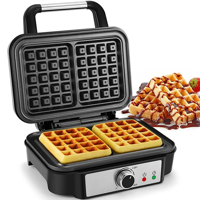 MONXOOK Extra Deep Belgian Waffle Maker, 2Slice NonStick Waffle Iron