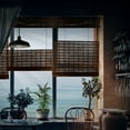 thumbnail image 1 of MOOD Custom Bamboo Shades | TWIRL | Top Down Bottom Up Cordless | Natural Woven Wood Roman Shades for Windows | Rendezvous Twirl (Sheer) | 63.5"W x 48"H, 1 of 9