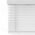 thumbnail image 1 of MOOD Faux Wood Blinds | 47 inch blinds for windows | 2" Cordless Blackout Window Treatment | Comfort White | 47 x 84, 1 of 6