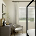 thumbnail image 1 of MOOD Zebra Shades for Windows | Custom Size + Cordless + Durable and Stylish Roller Shade | Day and Night Dual Layer Combi Blind | Wheat Beige (Light Filtering) | 72"W x 72"H, 1 of 9