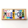 MOODY🦀CRB Cancer Themed Zodiac Custom Pine Plaque Sign and License