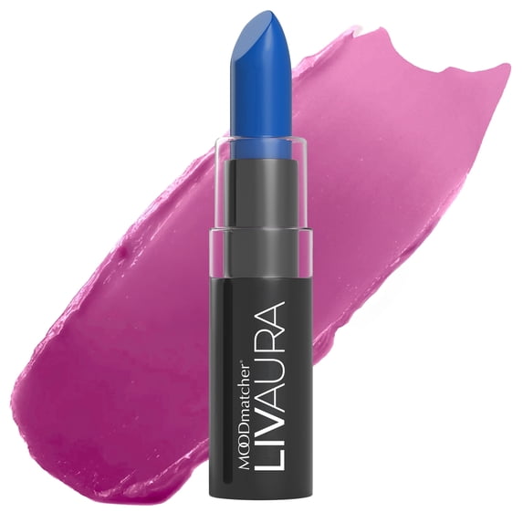 LIVAURA MOODmatcher Long Lasting Lipstick for Women – Color Changing Moisturizing Cream Lipsticks, Smudge Proof Lip Stick, Easy to Apply Lip Makeup (Dark Blue)