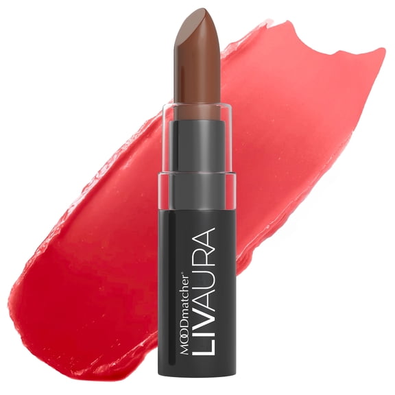 LIVAURA MOODmatcher Long Lasting Lipstick for Women  Color Changing Moisturizing Cream Lipsticks, Smudge Proof Lip Stick, Easy to Apply Lip Makeup (Brown)