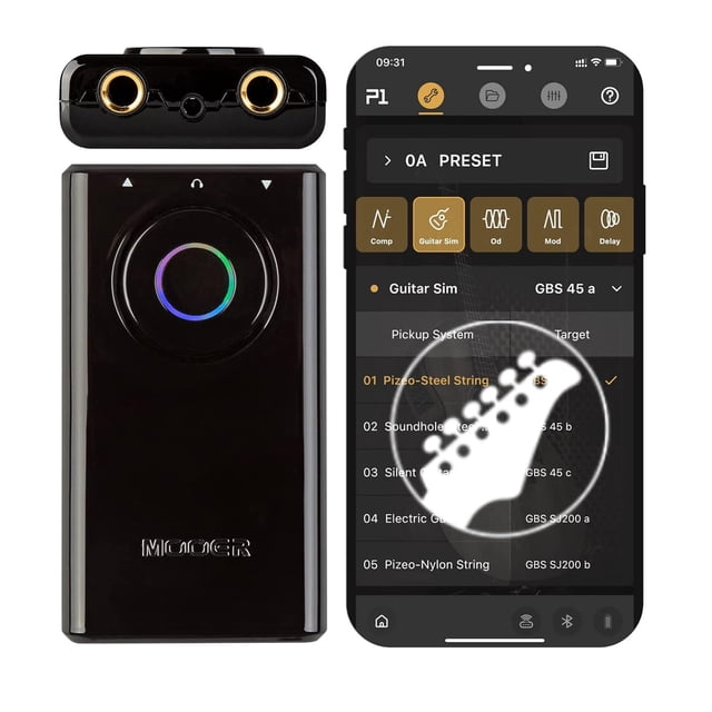 MOOER Prime P1 Guitar MultiEffects Processor, Bass Guitar Pedals with