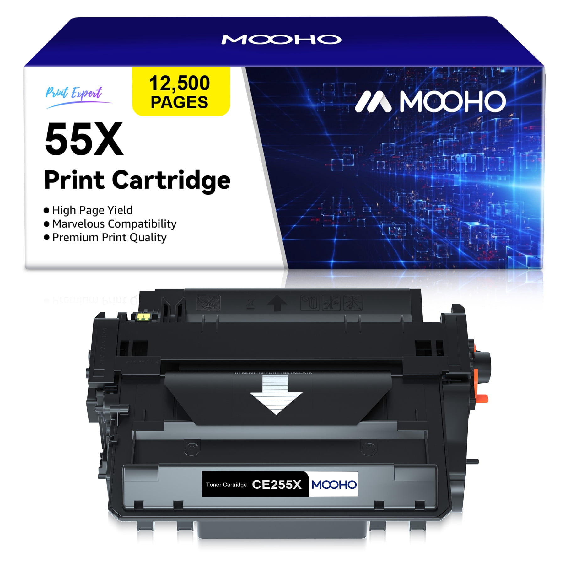 Cartouche de toner compatible HP CE255X pour imprimante Laserjet P3010/3015 - Ch