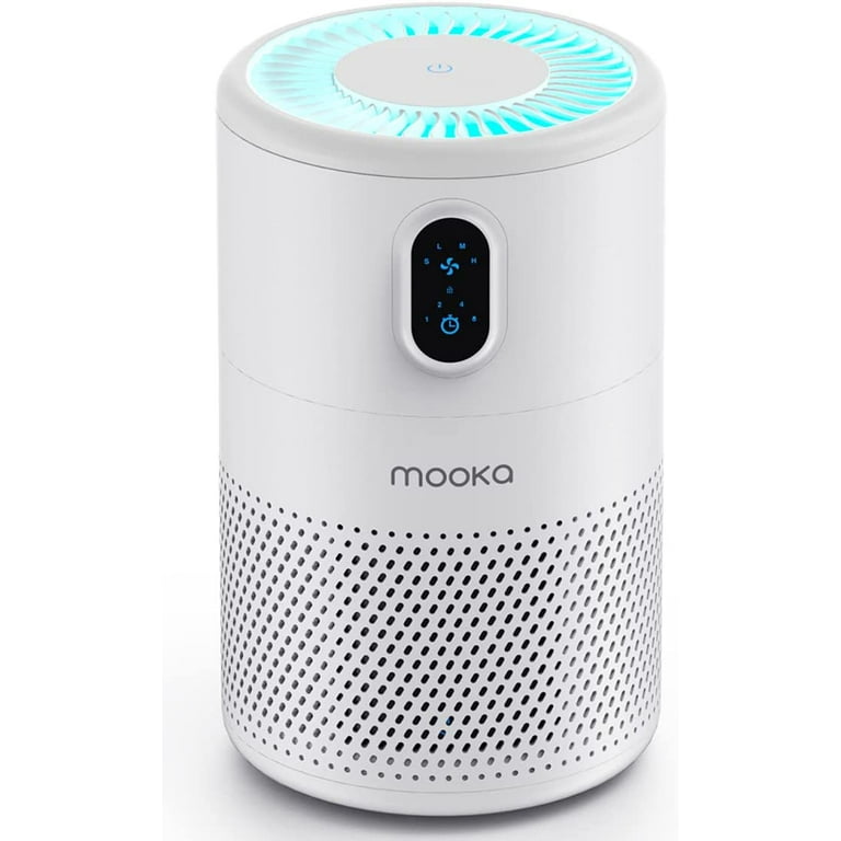 MOOKA Air Purifiers for Home Large Room up to 1076ft H13 True HEPA Air Filter Cleaner