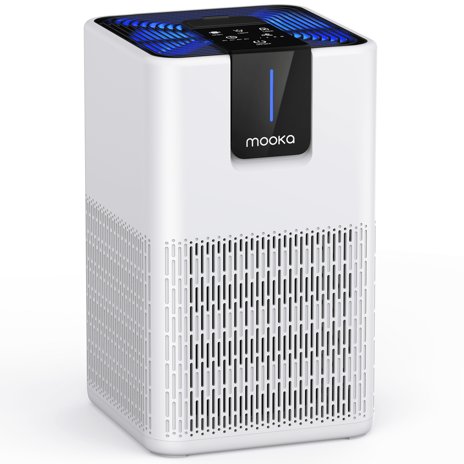 Mooka White Tower Air Purifier with True HEPA Filter