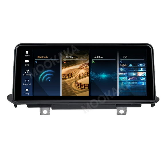 MOOKAKA 10.25"/12.3" Linux Smart Display Car Radio Audio Media Player for BMW X5 F15 2014 2015 2016 2017 Universal Navigation GPS Upgrade Headunit Replacement HD Screen Carplay Accessories