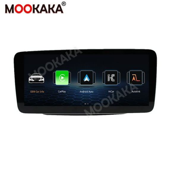 MOOKAKA 10.25" Linux Smart Display Car Radio Audio Media Player for Mercedes-Benz A B CLA GLA 2013 2014 2015 Universal Navigation GPS Upgrade Headunit Replacement HD Screen Carplay Accessories