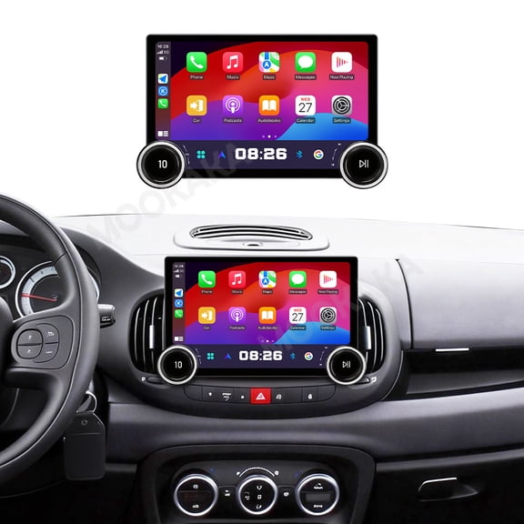 MOOKAKA 11.5" Smart Display Radio Audio Media Player for Fiat 500L 2012-2017 Car Navigation GPS Upgrade Headunit Android 15 Replacement 1080P Screen Carplay Accessories