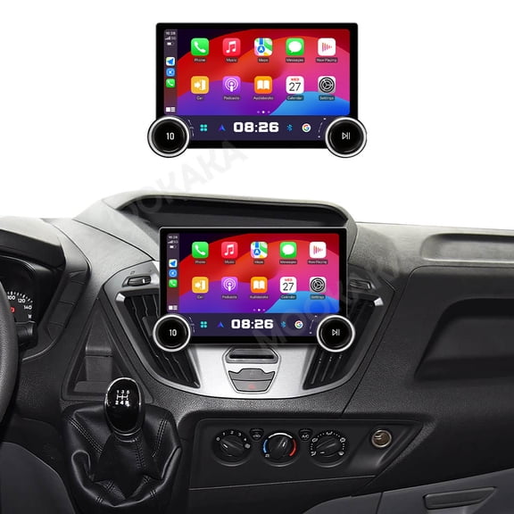 MOOKAKA 11.5" Smart Display Radio Audio Media Player for Ford Tourneo Custom/Transit 2016-2022 Car Navigation GPS Upgrade Headunit Android 15 Replacement 1080P Screen Carplay Accessories