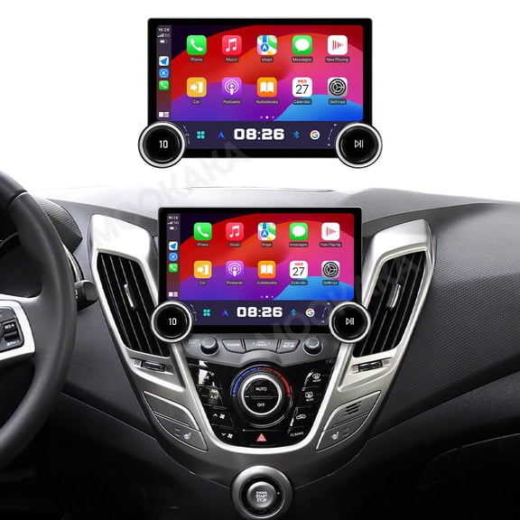 MOOKAKA 11.5" Smart Display Radio Audio Media Player for Hyundai Veloster 2011-2017 Car Navigation GPS Upgrade Headunit Android Replacement 1080P Screen Carplay Accessories
