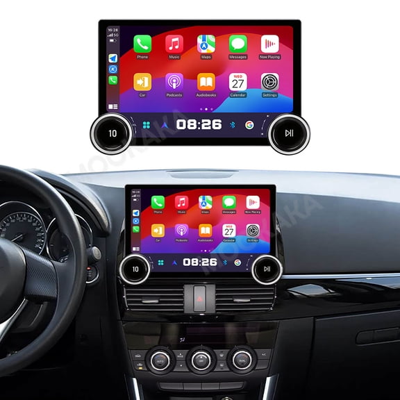 MOOKAKA 11.5" Smart Display Radio Audio Media Player for Mazda CX-5 2013-2015 Car Navigation GPS Upgrade Headunit Android Replacement 1080P Screen Carplay Accessories