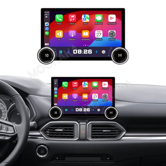 MOOKAKA 11.5" Smart Display Radio Audio Media Player for Mazda CX5/CX8 2017-2021 Car Navigation GPS Upgrade Headunit Android Replacement 1080P Screen Carplay Accessories