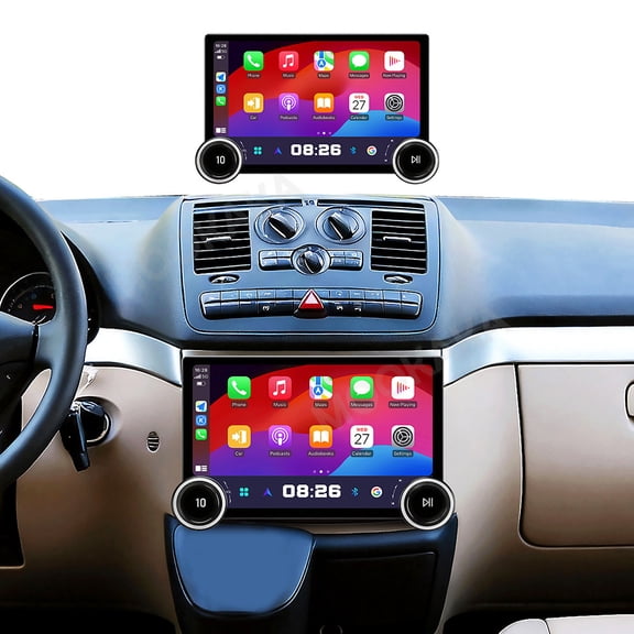 MOOKAKA 11.5" Smart Display Radio Audio Media Player for Mercedes Benz Vito Viano 2004-2015 Car Navigation GPS Upgrade Headunit Android Replacement 1080P Screen Carplay Accessories
