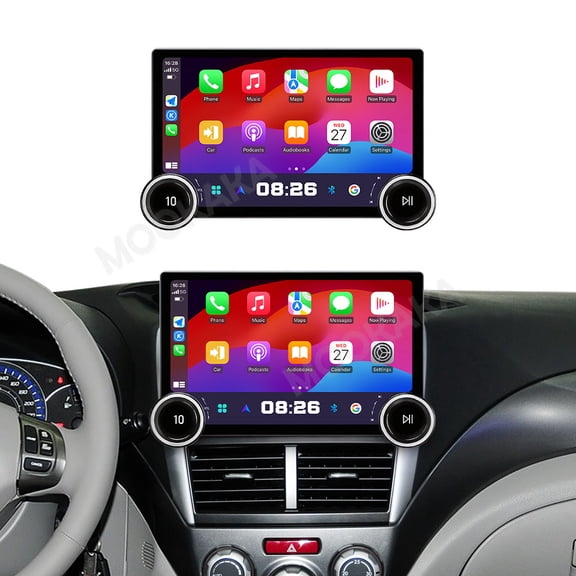 MOOKAKA 11.5" Smart Display Radio Audio Media Player for Subaru Forester 2008-2012 Car Navigation GPS Upgrade Headunit Android Replacement 1082P Screen Carplay Accessories