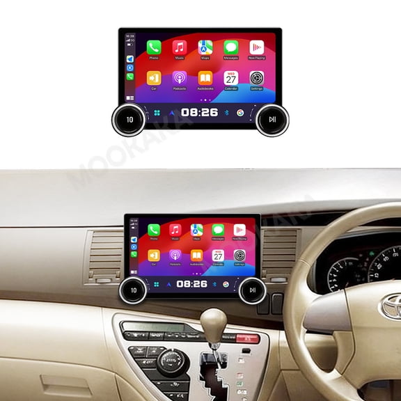 MOOKAKA 11.5" Smart Display Radio Audio Media Player for Toyota Isis 2004-2017 Car Navigation GPS Upgrade Headunit Android 15 Replacement 1080P Screen Carplay Accessories