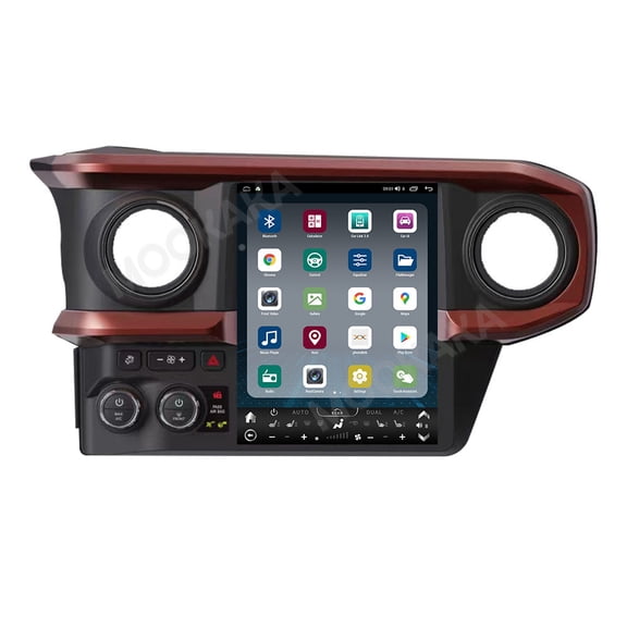 MOOKAKA 12.1" Smart Display Radio Audio Media Player for Toyota Tacoma 2016-2022 Car Navigation GPS Upgrade Headunit Android Replacement 1080P Screen Carplay Accessories