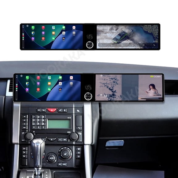 MOOKAKA 12.3"+12.3" Smart Display Radio Audio Media Player for Land Rover Range Rover Sport 2005-2009 Car Navigation GPS Upgrade Headunit Android Replacement 1080P Screen Carplay Accessories