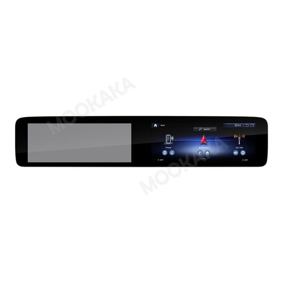 MOOKAKA 12.3"+12.3" Smart Display Radio Audio Media Player for Mercedes Benz G Class 2019-2024 Car Navigation GPS Upgrade Headunit Android Replacement 1080P Screen Carplay Accessories