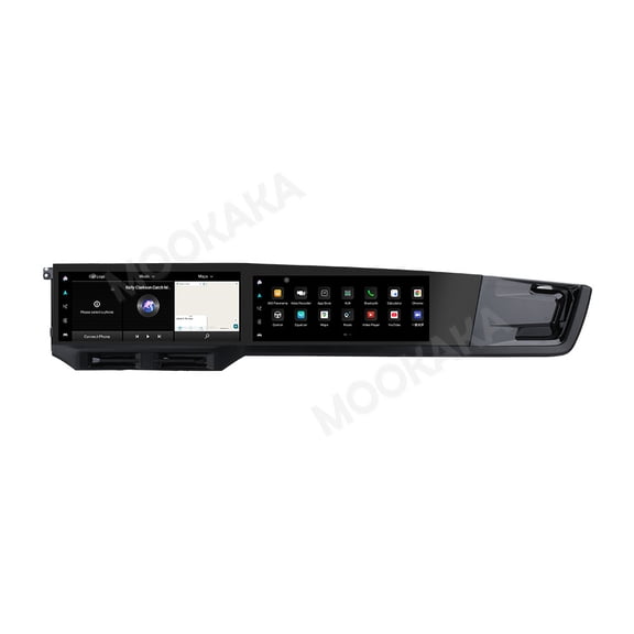 MOOKAKA 12.3"+12.3" Smart Display Radio Audio Media Player for Porsche Panamera 2010-2016 Universal Car Navigation GPS Upgrade Headunit Android Replacement 1080P Screen Carplay Accessories