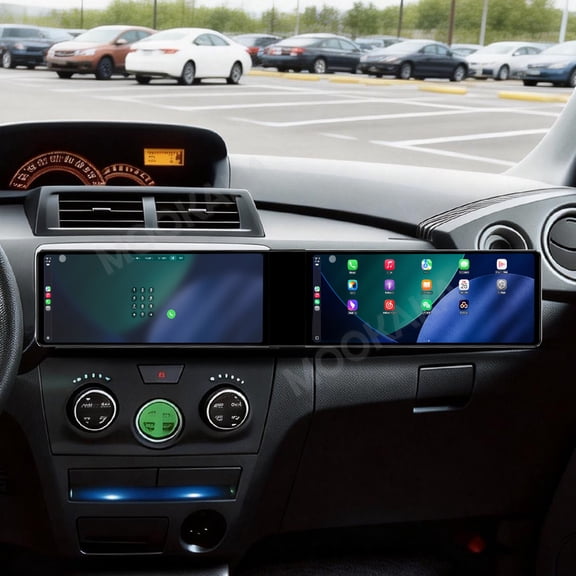 MOOKAKA 12.3"+12.3" Smart Display Radio Audio Media Player for Toyota BB/Subaru Dex 2006-2016 Car Navigation GPS Upgrade Headunit Android Replacement 1080P Screen Carplay Accessories