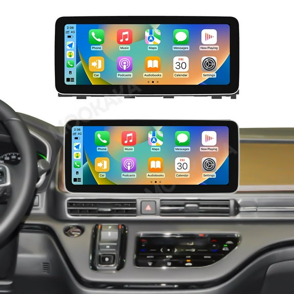 MOOKAKA 12.3" Smart Display Car Radio Audio Media Player for Honda Odyssey 2022-2026 Model Universal Navigation GPS Upgrade Headunit Android Replacement HD Screen Carplay Accessories