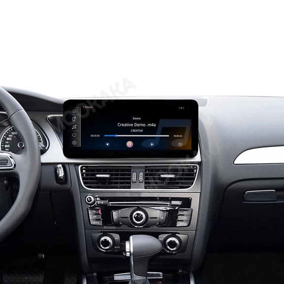 MOOKAKA 12.3 inch Linux Carplay Screen/Radio/Multimedia Player for Audi A4L/A5 2009-2016 Universal Car Navigation/GPS Upgrade Headunit Display 1080P Touch Screen Replace System