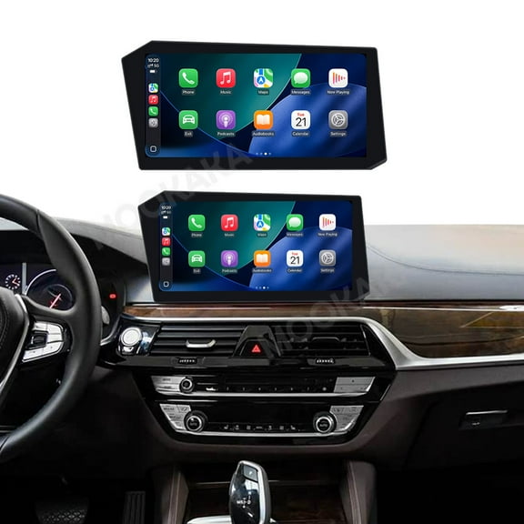 MOOKAKA 12.9 inch Carplay Screen/Radio/Multimedia Player for BMW 5/6 Series GT 2018 2019 2020 Model Universal Car Navigation/GPS Upgrade Headunit Android Display 1080P Touch Screen Replace System