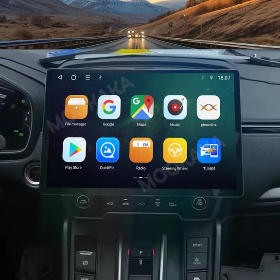MOOKAKA 13.3 inch Carplay Screen/Radio/Multimedia Player for Honda CRV 2017-2022 Models Universal Car Navigation/GPS Upgrade Headunit Android Display 1080P Touch Screen Replace System