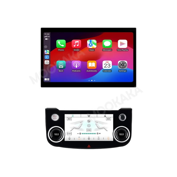 MOOKAKA 13.3 inch Carplay Screen/Radio/Multimedia Player for Jaguar XF 2015 2016 2017 2018 2019 Models Universal Car Navigation/GPS Upgrade Headunit Android Display 1080P Touch Screen Replace System