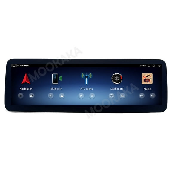 MOOKAKA 14.5" Smart Display Radio Audio Media Player for Mercedes-Benz C GLC 2015-2018 Universal Car Navigation GPS Upgrade Headunit Android Replacement HD Screen Carplay Accessories