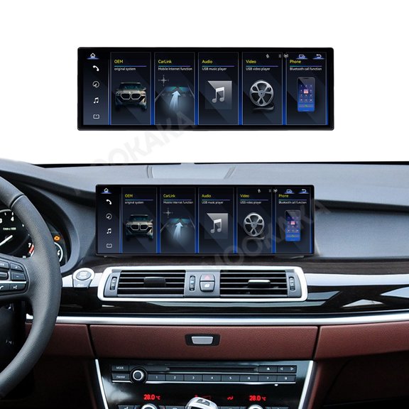 MOOKAKA 14.9" HD Smart Screen Linux System for BMW 5 Series GT F07 2010-2017 Car Stereo Radio Media Player Navigation GPS Upgrade Headunit Replacement Carplay Accessories